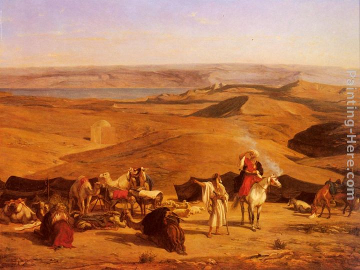 The Desert Encampment painting - Alberto Pasini The Desert Encampment art painting